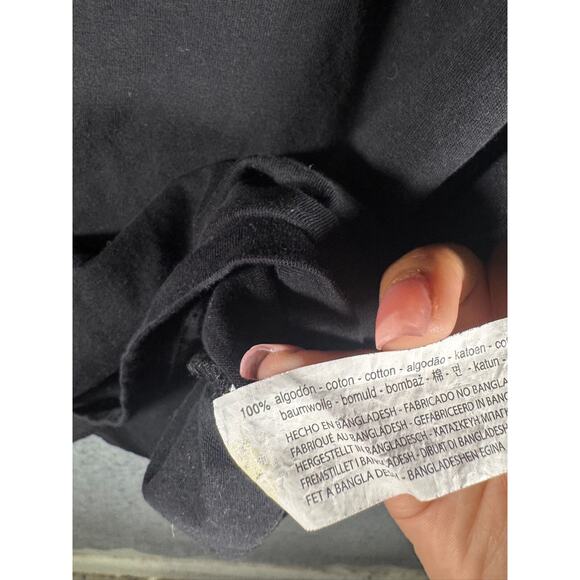 Zara Dress Women Small Short Sleeve Black T Shirt Midi Casual Relax Comfort - Picture 5 of 7